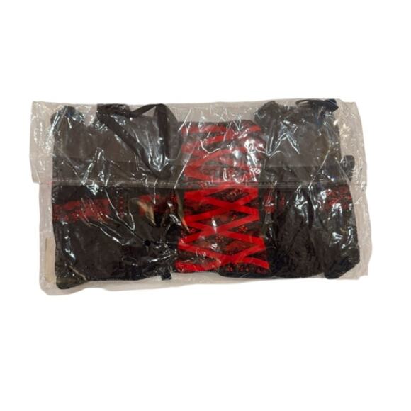 iCollection Cassie ЗPC Bar Set Elegant Lace Lingerie Set Black/Red Size 1X - Picture 5 of 5